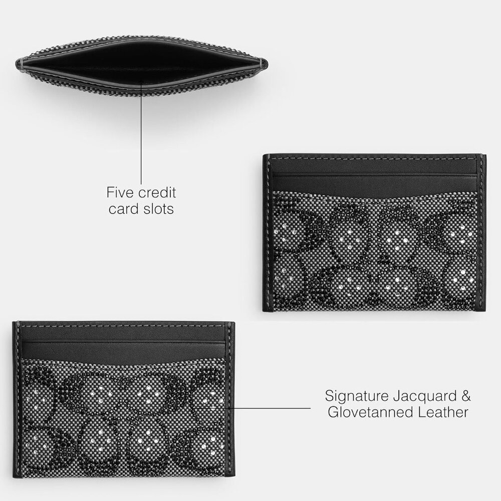 Crystal Signature Jacquard Essential Card Case - Picture 3 of 5